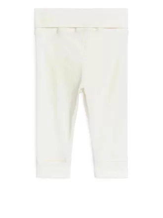 Leggings i mjuk bomull för nyfödd