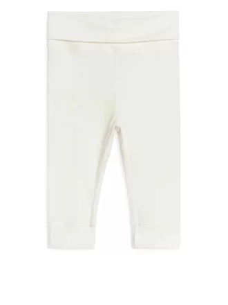 Leggings i mjuk bomull för nyfödd