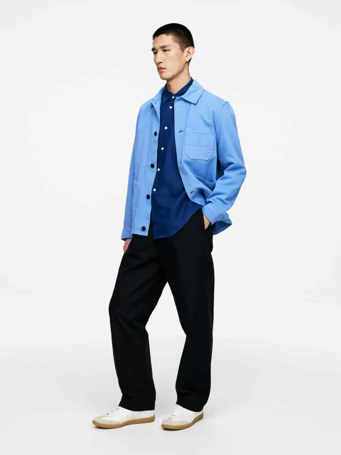 Linenskjorta i normal passform Linenskjorta i normal passform