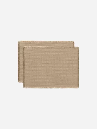 Linneblandning bordstablettset om 2 Linneblandning bordstablettset om 2