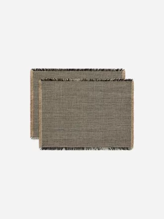 Linneblandning bordstablettset om 2 Linneblandning bordstablettset om 2