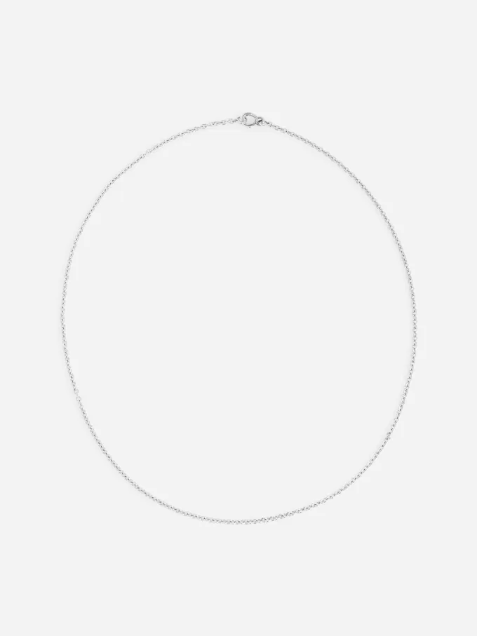 Medium Sterling Silver Chain Halsband