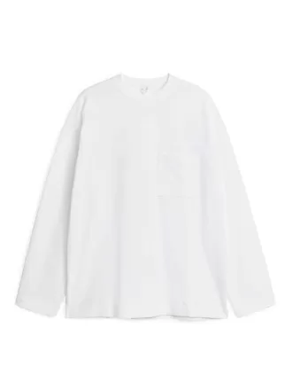 Merceriserad långärmad T-shirt