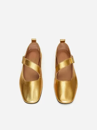 Metalliska Mary Jane Flats Metalliska Mary Jane Flats