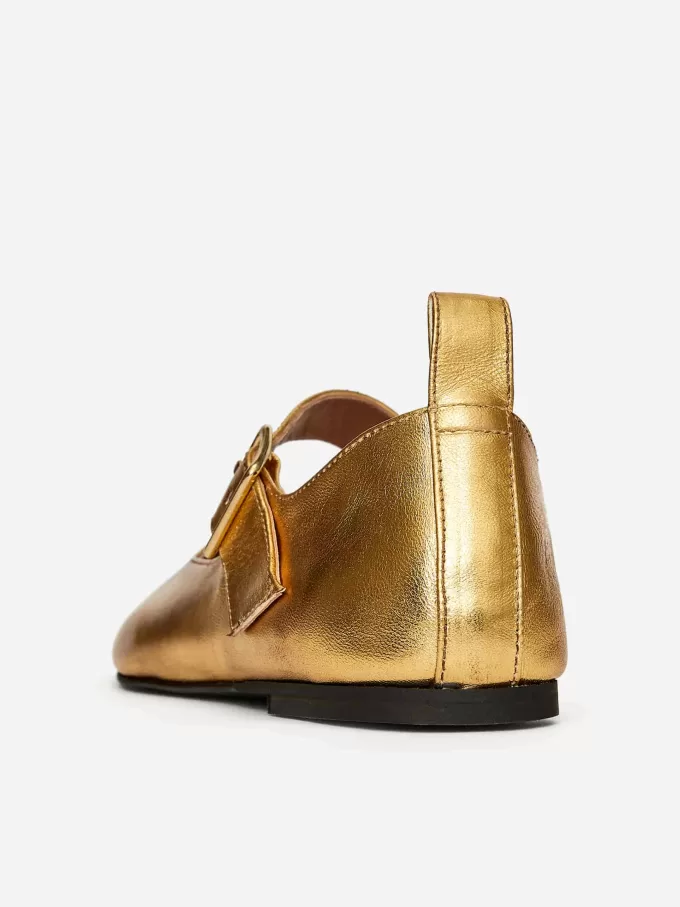 Metalliska Mary Jane Flats Metalliska Mary Jane Flats