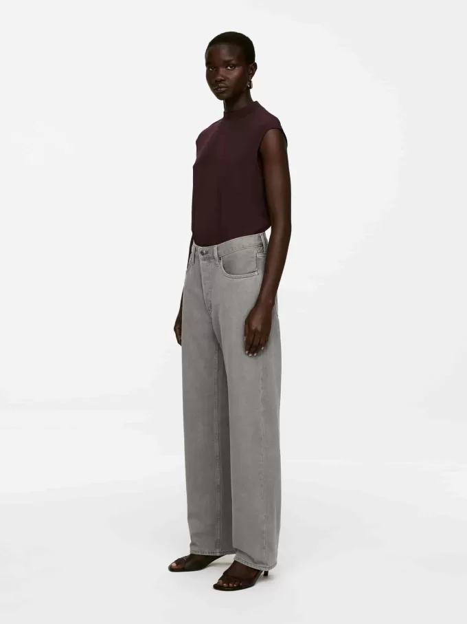 Mock-Neck ärmlös topp