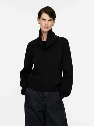 Mock-neck bomullströja
