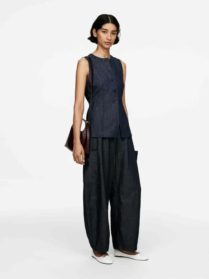 Monterad jeansväst Monterad jeansväst