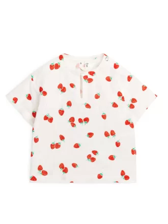 Muslin T-shirt i bomull Muslin T-shirt i bomull