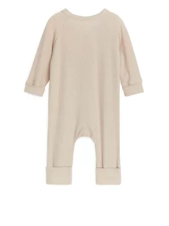 Nyfödd Slät Ribb Pyjamas