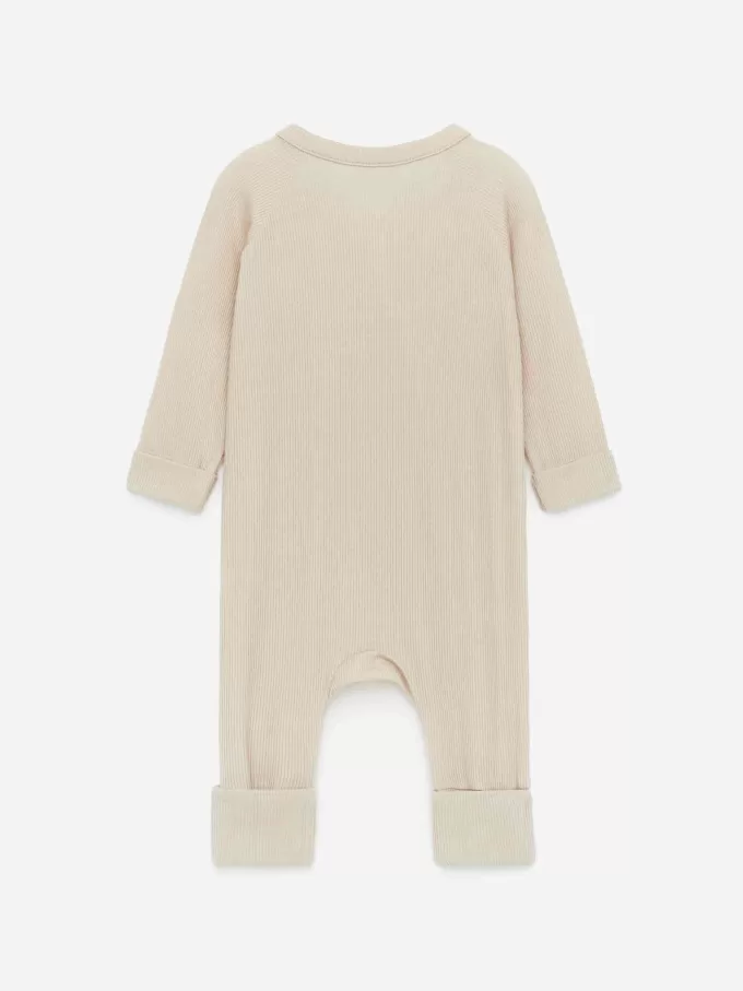 Nyfödd Slät Ribb Pyjamas Nyfödd Slät Ribb Pyjamas