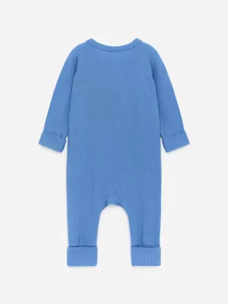 Nyfödd Slät Ribb Pyjamas