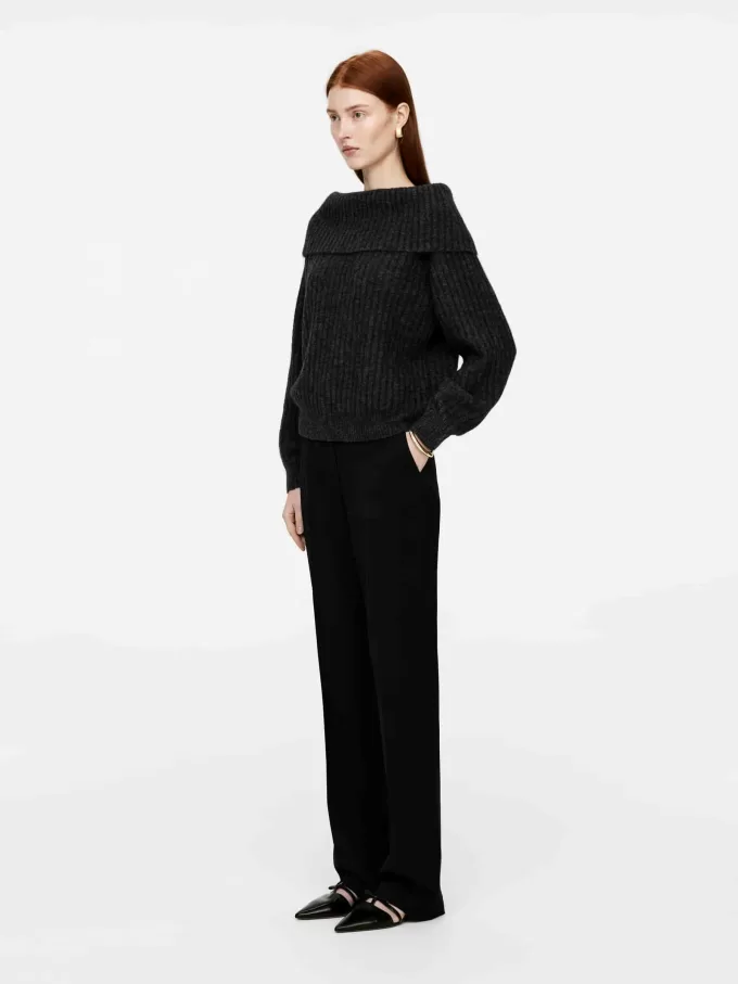 Off-Soulder Rib Jumper Off-Soulder Rib Jumper