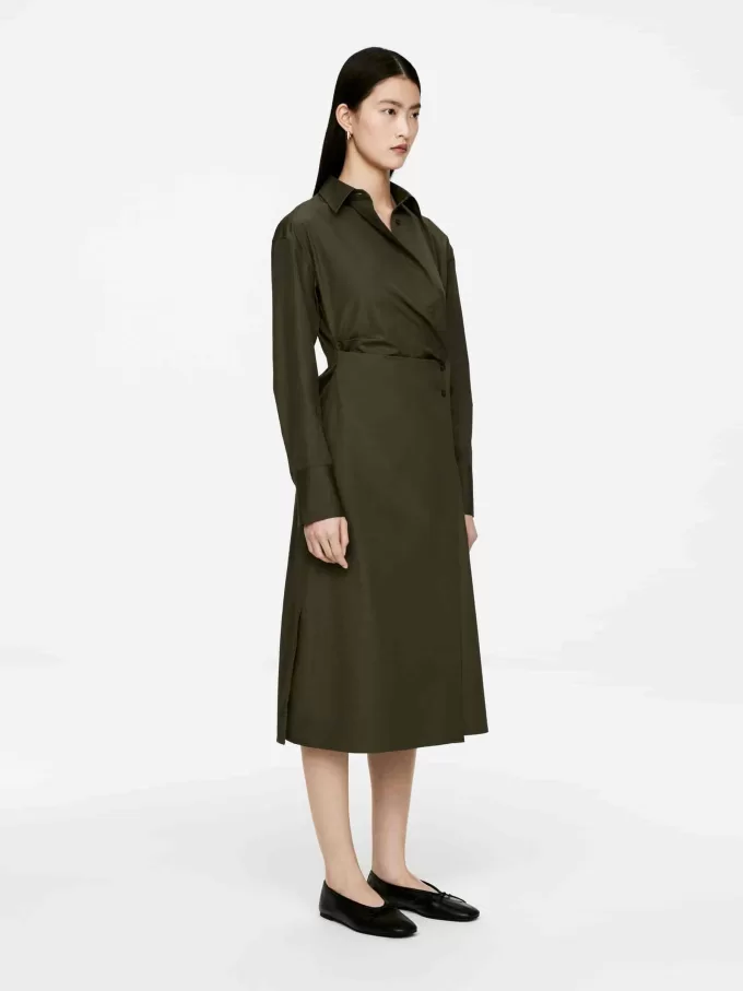 Omlottklänning i midi Omlottklänning i midi