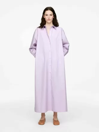 Oversized skjortklänning