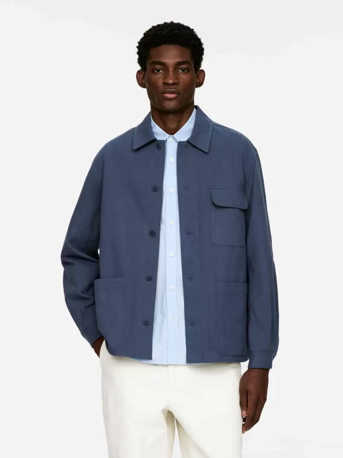 Övertröja i bomull/linne Övertröja i bomull/linne