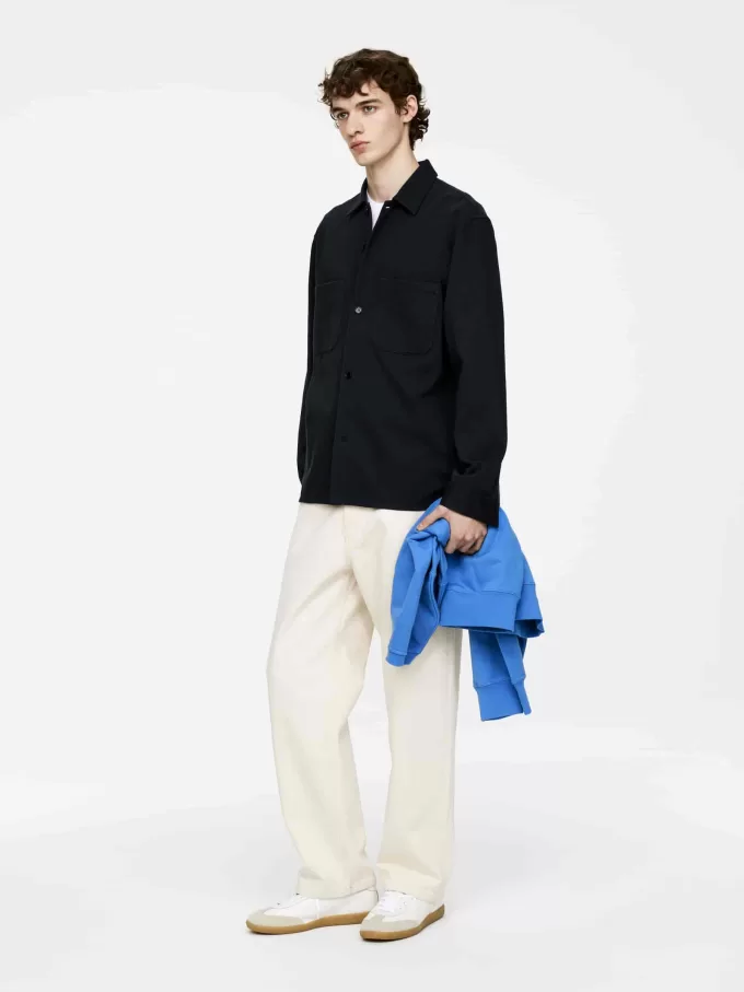 Övertröja i bomullstwill Övertröja i bomullstwill