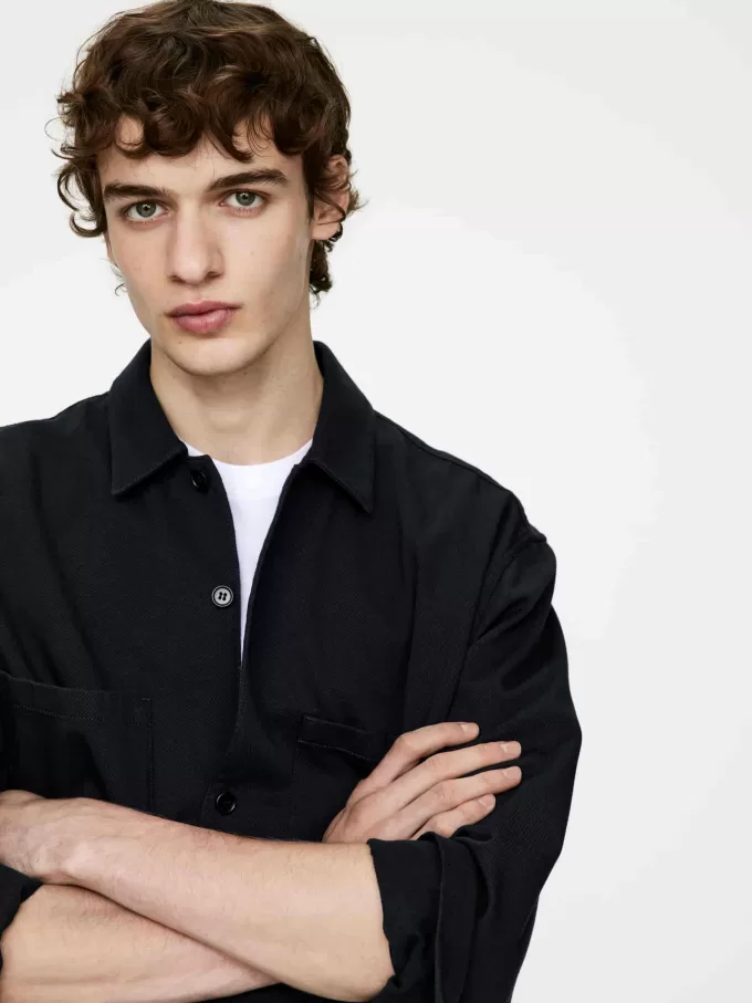 Övertröja i bomullstwill Övertröja i bomullstwill