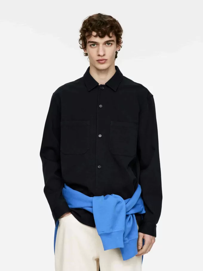 Övertröja i bomullstwill Övertröja i bomullstwill