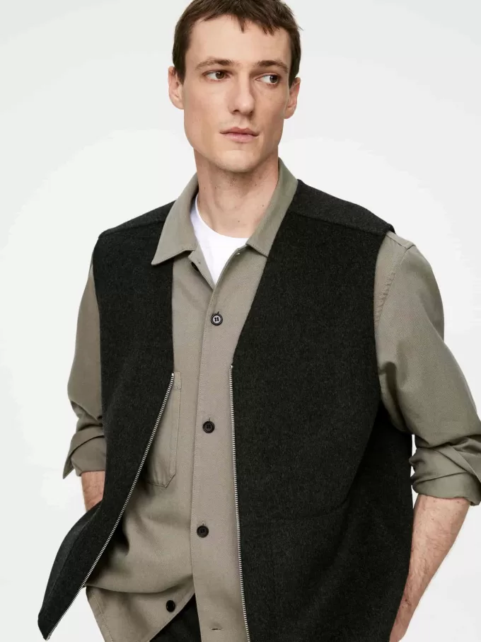 Övertröja i bomullstwill Övertröja i bomullstwill