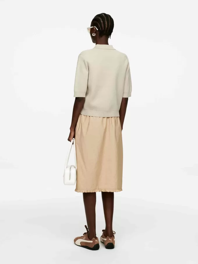 Pikétröja i bomull Pikétröja i bomull