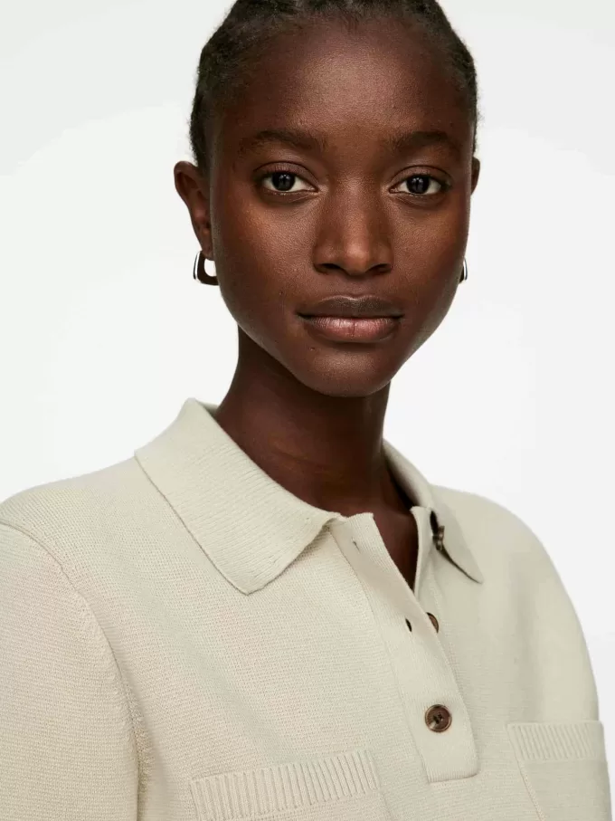 Pikétröja i bomull Pikétröja i bomull