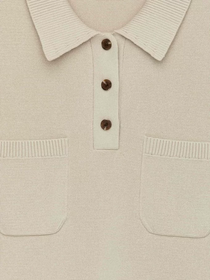 Pikétröja i bomull Pikétröja i bomull