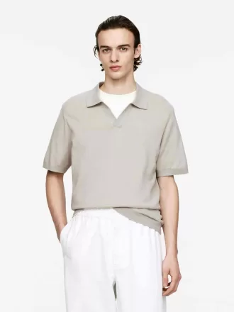 Pikétröja i bomullslinne