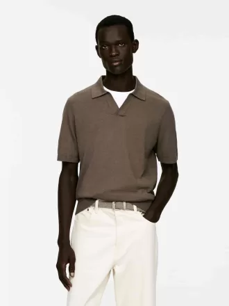 Pikétröja i bomullslinne