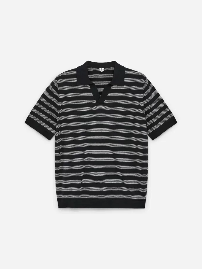 Pikétröja i bomullslinne Pikétröja i bomullslinne