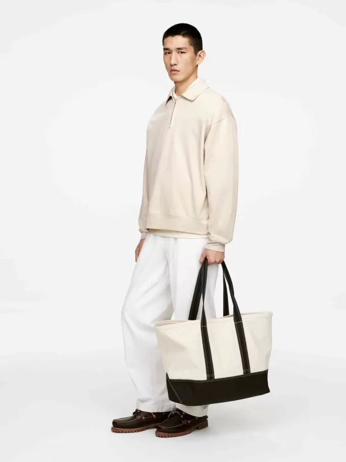 Pikétröja med halv dragkedja Pikétröja med halv dragkedja