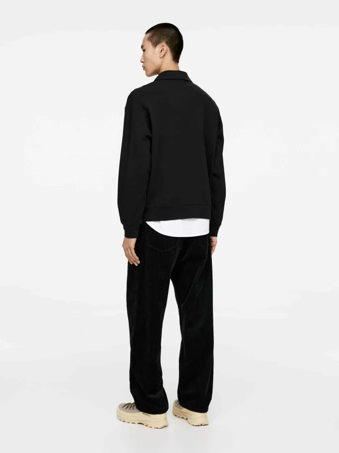 Pikétröja med halv dragkedja Pikétröja med halv dragkedja