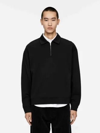 Pikétröja med halv dragkedja