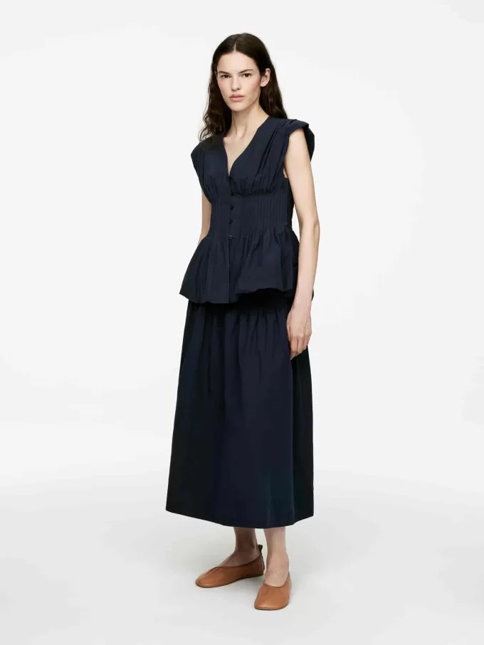 Pintuck bomullskjol Pintuck bomullskjol