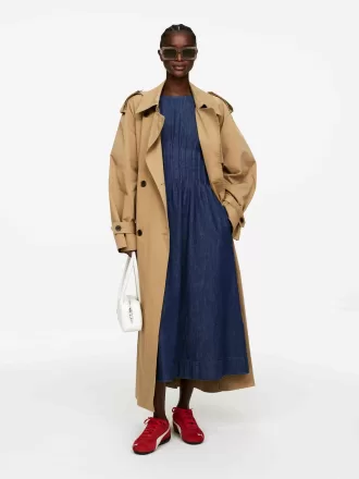 Plisserad denimklänning Plisserad denimklänning