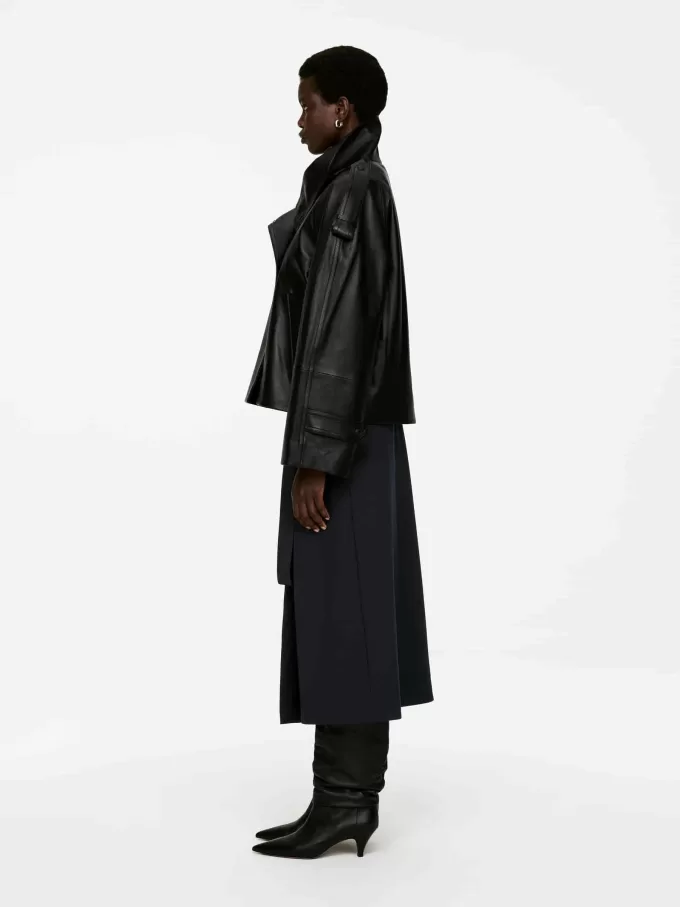 Plisserad kjol i ullblandning Plisserad kjol i ullblandning