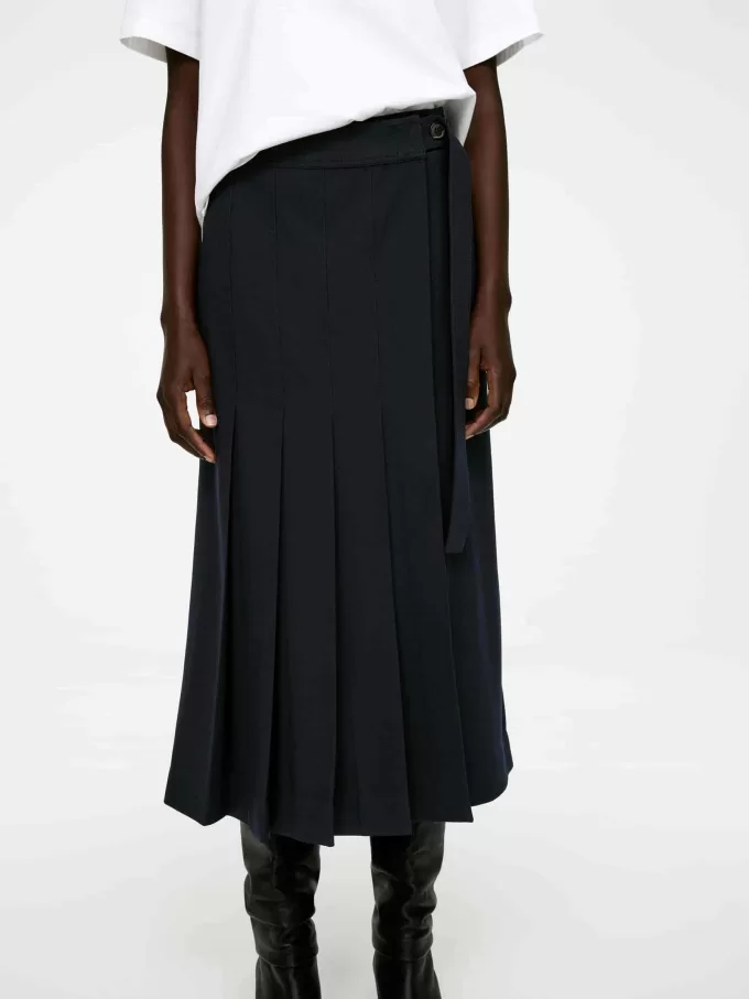 Plisserad kjol i ullblandning Plisserad kjol i ullblandning