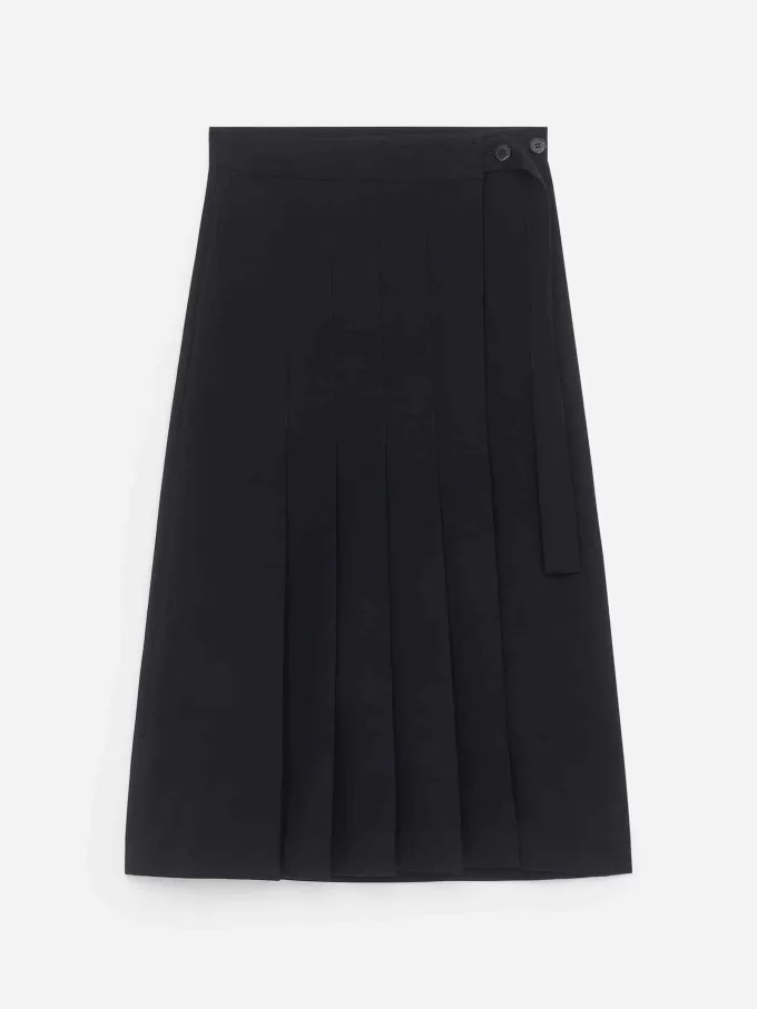 Plisserad kjol i ullblandning Plisserad kjol i ullblandning