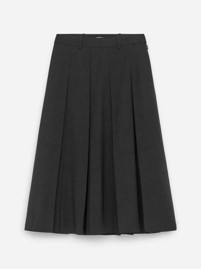 Plisserad kjol i ullblandning Plisserad kjol i ullblandning