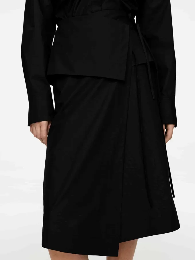 Poplin omlottkjol Poplin omlottkjol