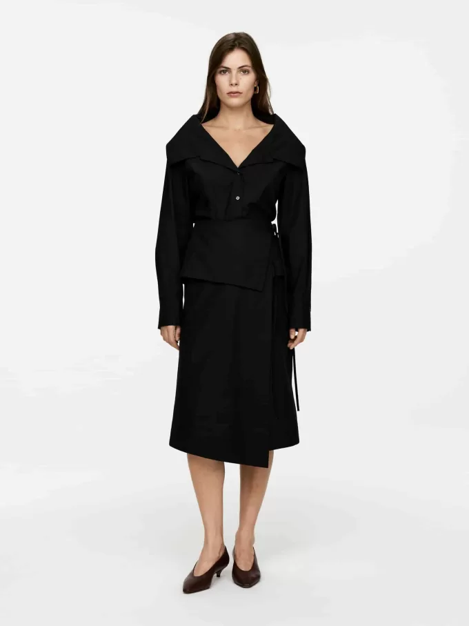 Poplin omlottkjol Poplin omlottkjol