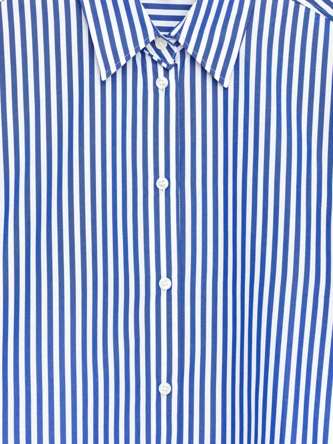 Poplinskjorta med avslappnad passform Poplinskjorta med avslappnad passform