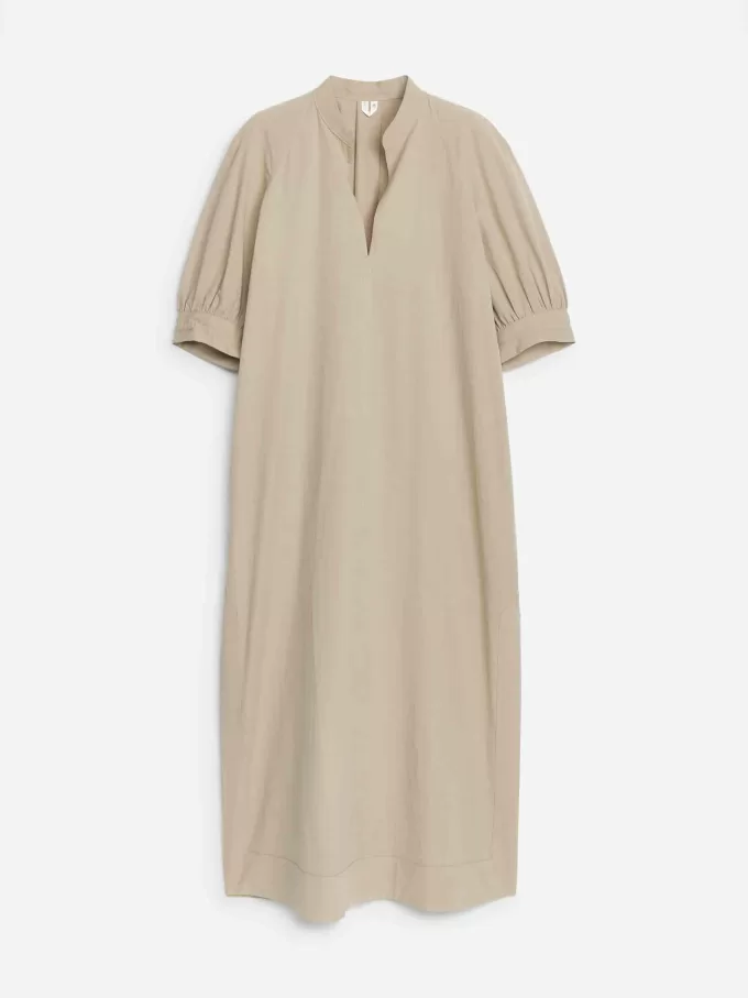 Puff-sleeve Maxiklänning Puff-sleeve Maxiklänning