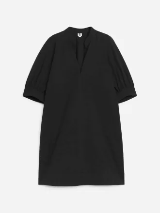 Puff-sleeve miniklänning