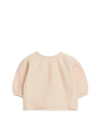 Puffy Cotton Muslin Blus Puffy Cotton Muslin Blus