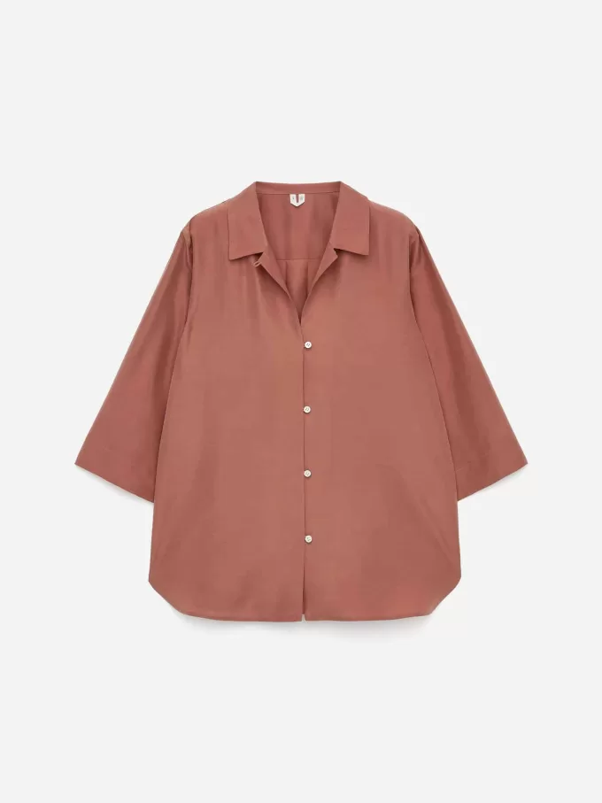 Pyjamasskjorta i siden Pyjamasskjorta i siden