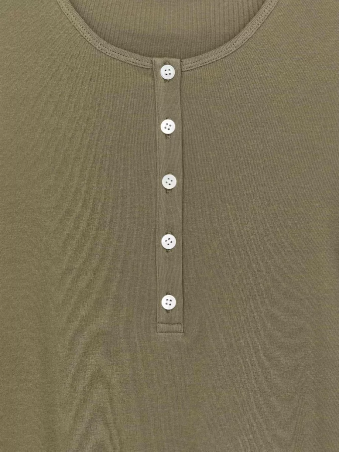 Ribbad Henley Top