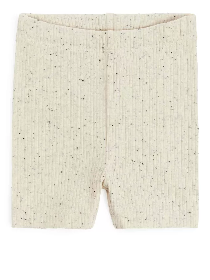 Ribbade jersey cykelshorts, set om 2