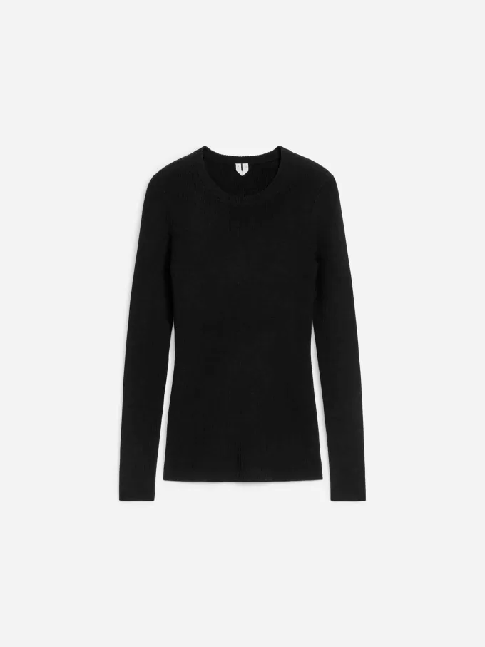 Ribbstickad Merinotopp Ribbstickad Merinotopp