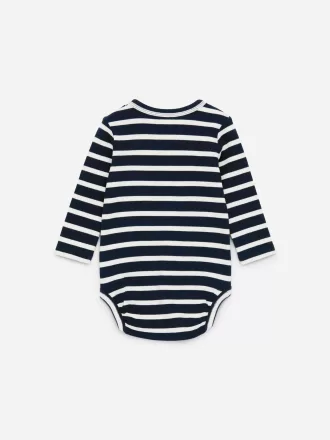 Ribbstickad långärmad body Ribbstickad långärmad body